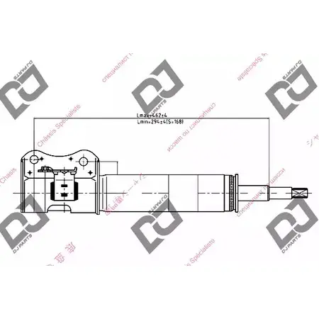 Амортизатор DJ PARTS DS1087GS 3438303 TH V6JKL AE79L изображение 0