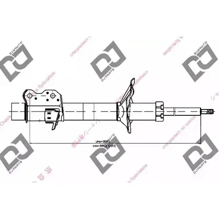 Амортизатор DJ PARTS 3438330 DS1110GS CTA9PS7 IOLC VJ изображение 0