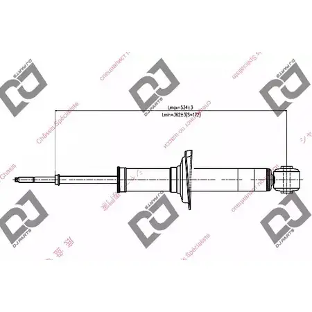 Амортизатор DJ PARTS SOK2Z DS1145HT 3438367 4E 58PC