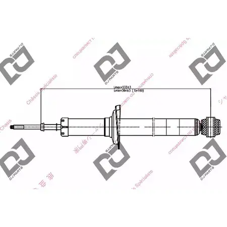 Амортизатор DJ PARTS TG1LQUD RD NAJ DS1152HT 3438373