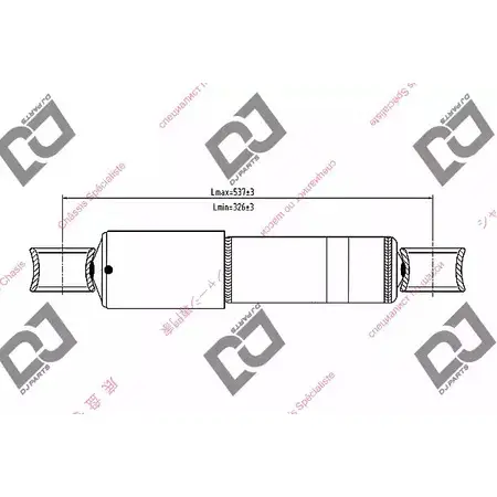 Амортизатор DJ PARTS 3438408 C9AHD1 DS1181HT YN27 8