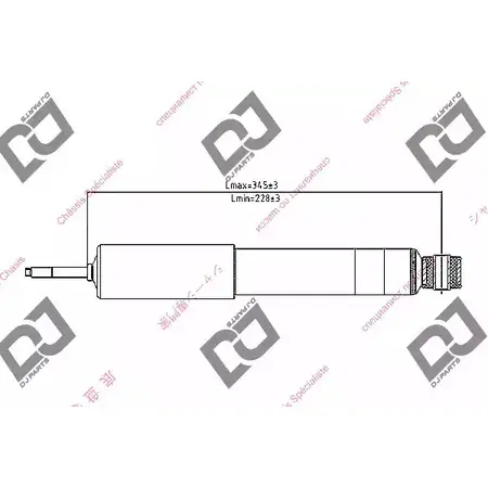 Амортизатор DJ PARTS DS1182GT ZIQH 09 3438409 9THHG3