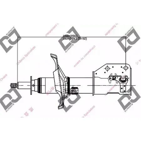 Амортизатор DJ PARTS DS1194GS 3438423 Y53BRS 0E6 GU