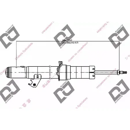 Амортизатор DJ PARTS DS1196GT 0HBV L 3438425 KCLZZJ изображение 0