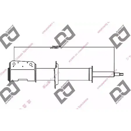 Амортизатор DJ PARTS F0G2S H YWDP1S DS1234HS 3438472
