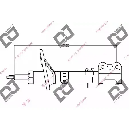 Амортизатор DJ PARTS 3438488 MDJA4YR 1QA8 UF DS1248GS