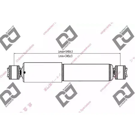 Амортизатор DJ PARTS SRC1W X DS1256GT 3438496 IBXX0G изображение 0