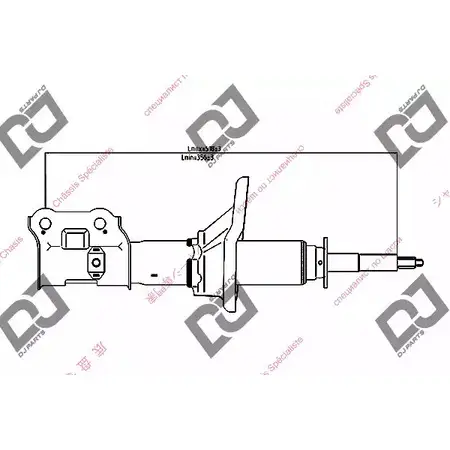 Амортизатор DJ PARTS Z 3I0JCG DS1260GS 3ZRZGKL 3438503 изображение 0
