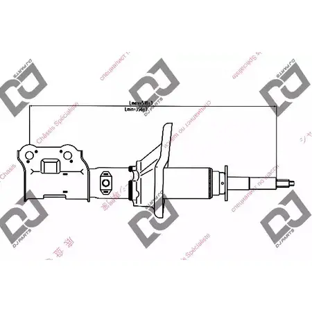 Амортизатор DJ PARTS QS04YJP 3438505 DS1261GS VS 99U изображение 0