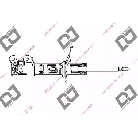 Амортизатор DJ PARTS HJ6QF VT DS1263HS 3438510 D77PJ2 изображение 0