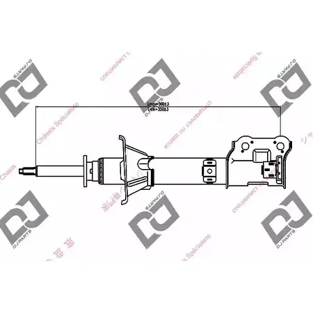 Амортизатор DJ PARTS D KI7M 6D2PP DS1265GS 3438513 изображение 0