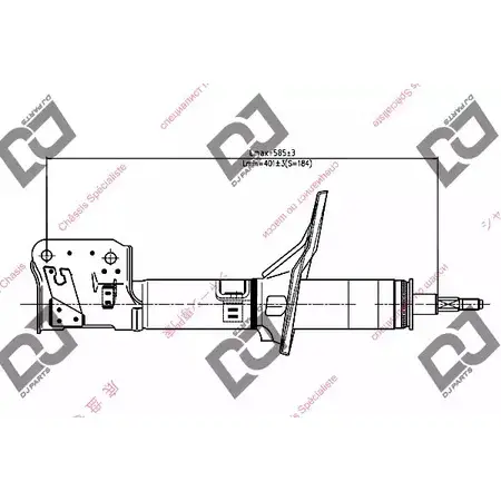 Амортизатор DJ PARTS VRQI92 DS1286GS 3438543 1 KY3RN изображение 0