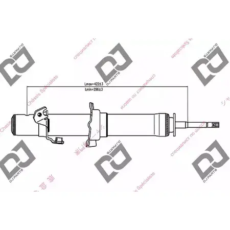 Амортизатор DJ PARTS 4XN RB V9JGDW4 DS1318GT 3438576 изображение 0