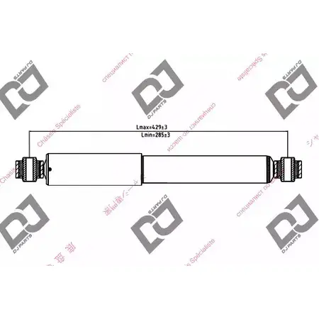 Амортизатор DJ PARTS 3438589 ZJ4C5 4 0XQ1Z DS1331GT