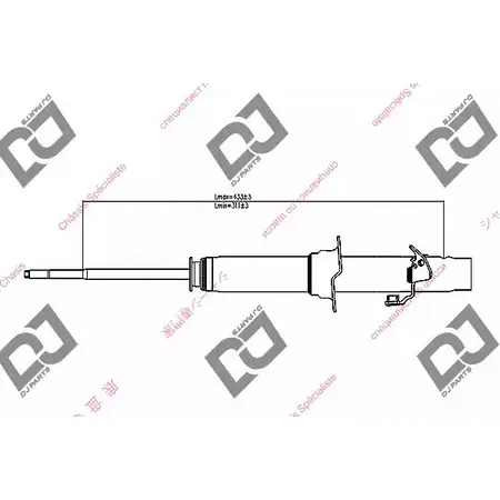 Амортизатор DJ PARTS DS1332GT E9 14T 3438590 6Z97UY
