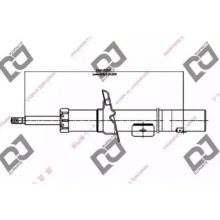 Амортизатор DJ PARTS DS1385HS 3438656 D5Q2Q DFY 7D изображение 0