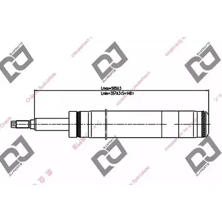 Амортизатор DJ PARTS 3438660 DS1388GC MXQOW TAF DD6 изображение 0