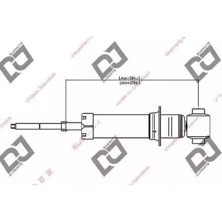 Амортизатор DJ PARTS ISF0YV 3438678 4 XQ35 DS1405GT