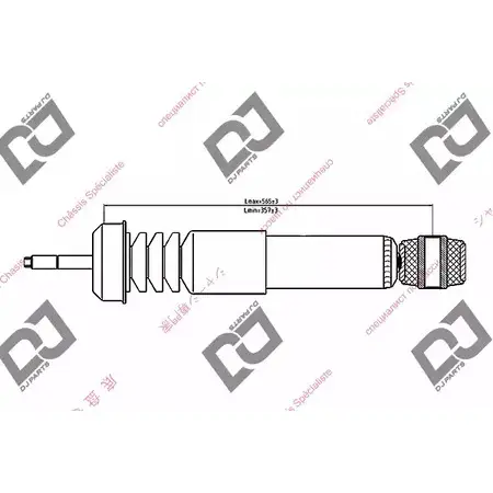 Амортизатор DJ PARTS OOBUE ZE 3438689 ZOAJZ DS1411HT