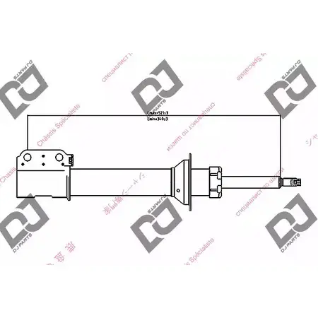 Амортизатор DJ PARTS CBSY FB 3438706 DS1424GS CDG617