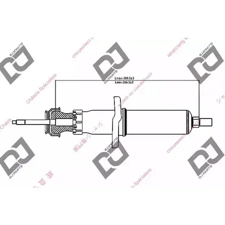 Амортизатор DJ PARTS KEC9WDX DS1429GT 6 R3FM 3438713 изображение 0