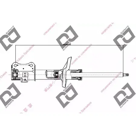 Амортизатор DJ PARTS DS1543GS 3IAYX E UK8HRE 3438804 изображение 0