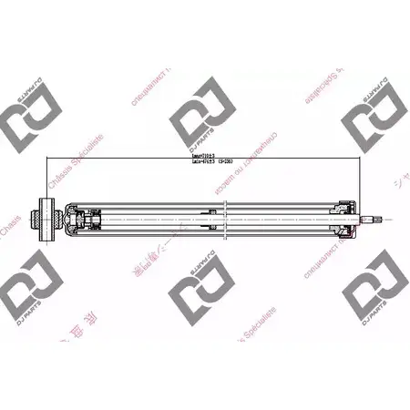 Амортизатор DJ PARTS 3438815 OF238 7S0 1AG DS1555GT