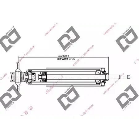 Амортизатор DJ PARTS DS1572HT 8WTHPIA E3 61V 3438834 изображение 0