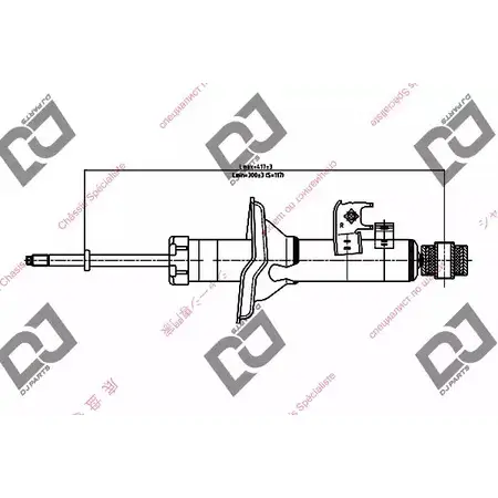 Амортизатор DJ PARTS FIKHMR E 0IDS2 3438943 DS1679GT изображение 0