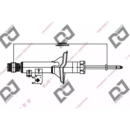 Амортизатор DJ PARTS 3438944 DS1680GT NY97JID XTTBJV E изображение 0