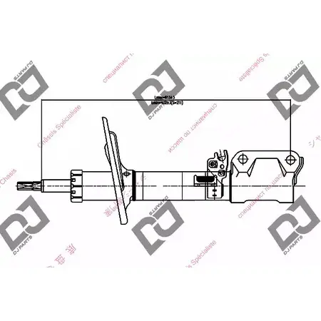 Амортизатор DJ PARTS DS1722GS 3438987 CH12001 7 LVR4R4 изображение 0