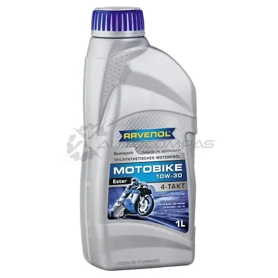 Моторное масло полусинтетическое MOTOBIKE 4-T Ester SAE 10W-30, 1 л RAVENOL 4014835731011 1423655544 117211100101999 XH QXY