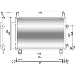 Радиатор кондиционера POWERMAX PH 3JY4 7110369 3474497 40Z51K