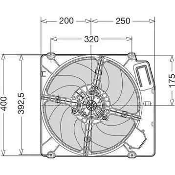 Вентилятор радиатора двигателя CTR 1209502 3493538 1PAAI Z 09VZ1 изображение 0