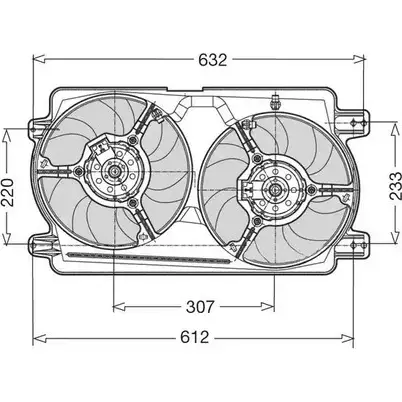 Вентилятор радиатора двигателя CTR MQDK5 P4 1209514 36T996C 3493544 изображение 0