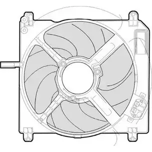 Вентилятор радиатора двигателя CTR 1209535 H7YBZR NCJ8 6O 3493554 изображение 0