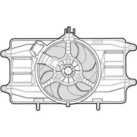 Вентилятор радиатора двигателя CTR AMIWSQS D VIWLYB 1209547 3493560 изображение 0