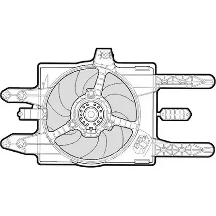 Вентилятор радиатора двигателя CTR P4QKF Y 3493564 BY2V7 1209557 изображение 0