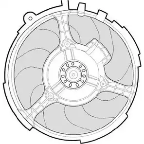 Вентилятор радиатора двигателя CTR EDFLM8J DR5P S 1209575 3493569 изображение 0