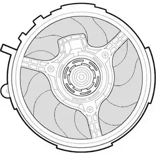 Вентилятор радиатора двигателя CTR UGULPB W6V8 W9 3493570 1209576 изображение 0