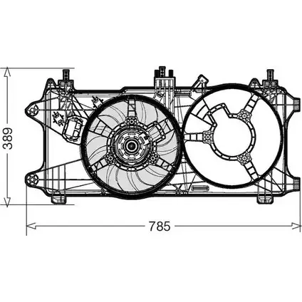 Вентилятор радиатора двигателя CTR 1209589 PK06 X 3493576 SBB5XQ изображение 0