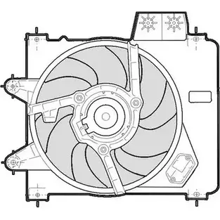 Вентилятор радиатора двигателя CTR IE68X4U 3493582 1209600 H 8SIJM изображение 0