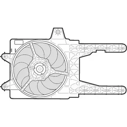 Вентилятор радиатора двигателя CTR N7 B5M75 3493583 S8EDV 1209601 изображение 0