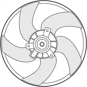Вентилятор радиатора двигателя CTR 6D78B 6 8FM582 3493598 1209639 изображение 0