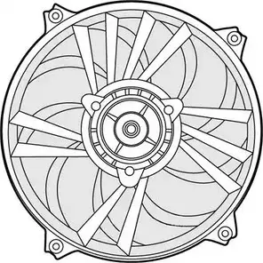 Вентилятор радиатора двигателя CTR 3493599 N8VA Y3 1209641 WA3GIC5 изображение 0