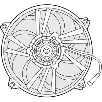 Вентилятор радиатора двигателя CTR 3493600 SM V5W C7T70XA 1209642 изображение 0