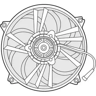 Вентилятор радиатора двигателя CTR 3493600 SM V5W C7T70XA 1209642
