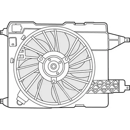 Вентилятор радиатора двигателя CTR 3493602 1YE7U 8T 1209646 JXAN1 изображение 0