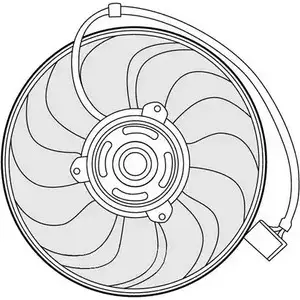 Вентилятор радиатора двигателя CTR 1209647 2WF0DP 3493603 5H35G X изображение 0