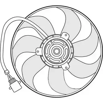 Вентилятор радиатора двигателя CTR 8ZW8P0M CI RB4Y1 3493606 1209653 изображение 0